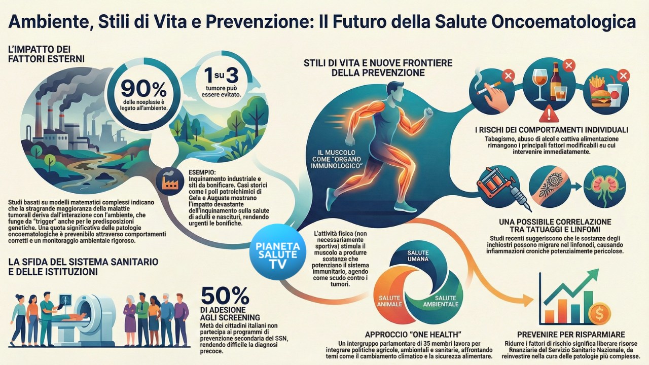 Prevenire è (davvero) meglio che curare: 5 verità sorprendenti sul legame tra ambiente e tumori 2 Prevenire è (davvero) meglio che curare: 5 verità sorprendenti sul legame tra ambiente e tumori - infografica stili di vita e prevenzione