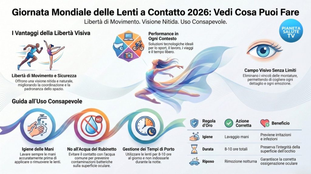 Giornata Mondiale Lenti a Contatto 2026: Assottica Gruppo Contatologia porta la salute visiva in Piazza Maggiore a Bologna La campagna "Vedi cosa puoi fare" promuove la libertà visiva attraverso l'innovazione tecnologica, sottolineando l'importanza della corretta manutenzione e della formazione professionale per garantire il benessere e la sicurezza della superficie oculare in ogni contesto quotidiano.