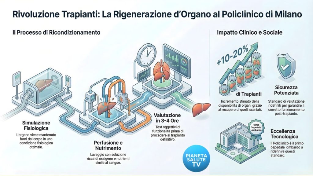 Trapianto di organi: la rigenerazione tecnologica al Policlinico di Milano