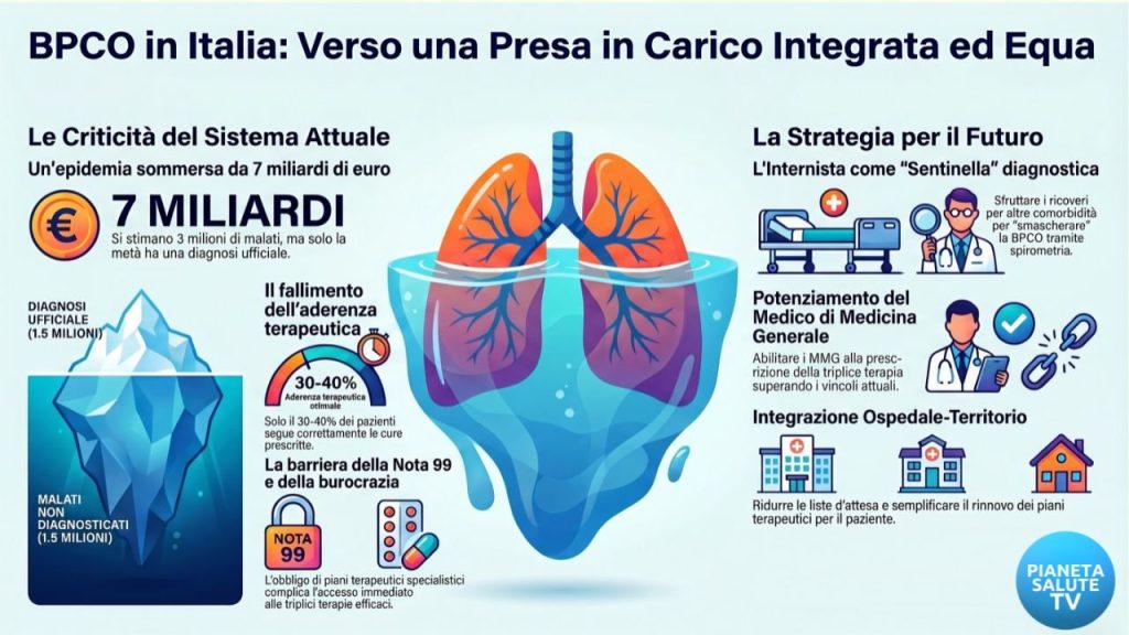 BPCO: Istituzioni e specialisti chiedono la riforma della Nota 99 per salvare il Servizio Sanitario Nazionale