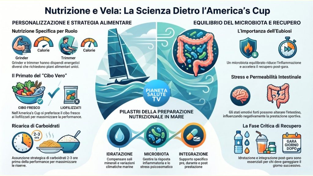 La nutrizione d'élite nell'America’s Cup: le linee guida scientifiche a "Pillole di Buona Salute" - infografica nutrizione e vela 6a0ecfbca4d0c