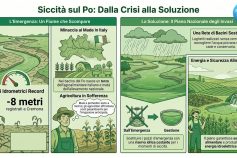 Crisi idrica nel bacino del Po: Coldiretti lancia l’allarme per il Made in Italy e propone il Piano Nazionale degli Invasi
