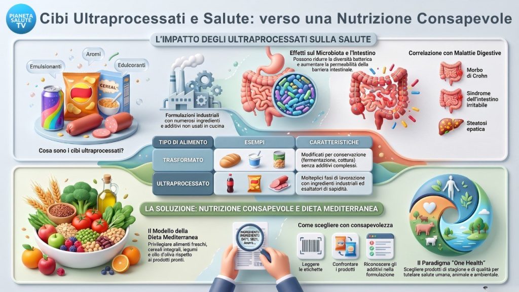 Cibi ultraprocessati e salute: perché la SIGE invita a una nutrizione consapevole