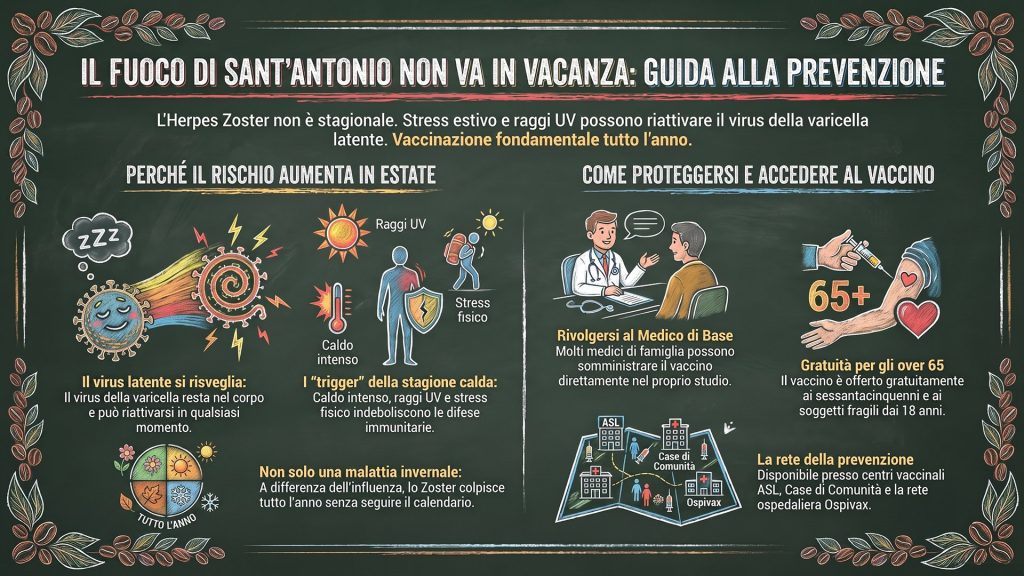 Fuoco di Sant’Antonio in estate: perché può comparire e quando vaccinarsi contro l'Herpes Zoster