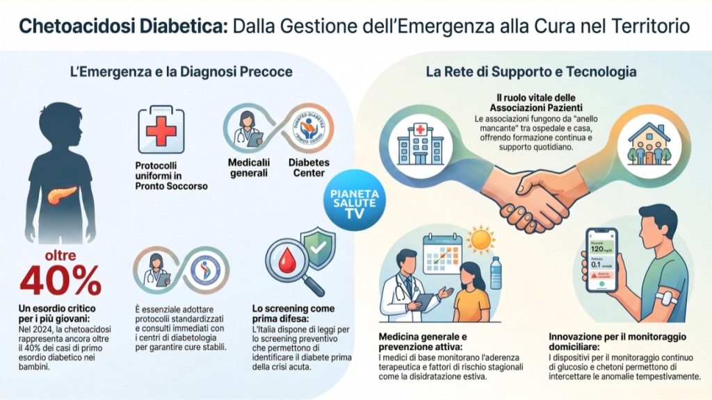 Chetoacidosi diabetica e continuità assistenziale: a Roma il confronto promosso da Italian Health Policy Brief
