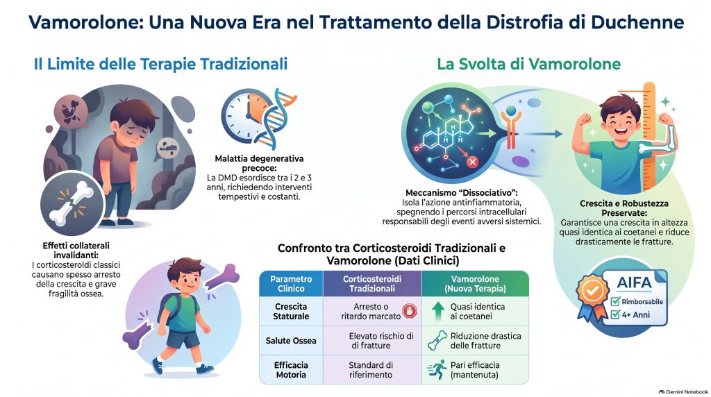 Distrofia Muscolare di Duchenne: AIFA Rimborsa Vamorolone, Presentata la Nuova Terapia da Santhera e Parent Project
