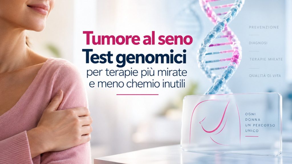 Tumore al seno: i test genomici riducono del 45% le chemioterapie inappropriate, ma AIOM avverte sui divari regionali