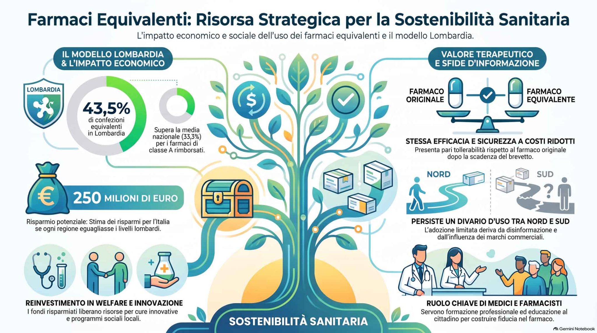 Farmaci equivalenti: la Lombardia fa scuola con I-Com e Sandoz per la sostenibilità del SSN