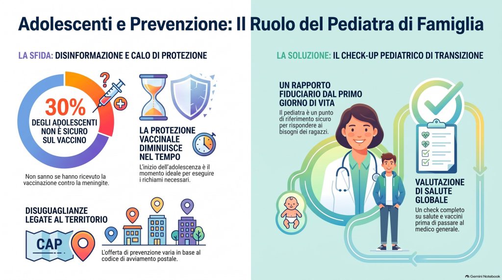 Meningite e adolescenti: il 30% non ha la certezza del vaccino, l'allarme dei pediatri FIMP